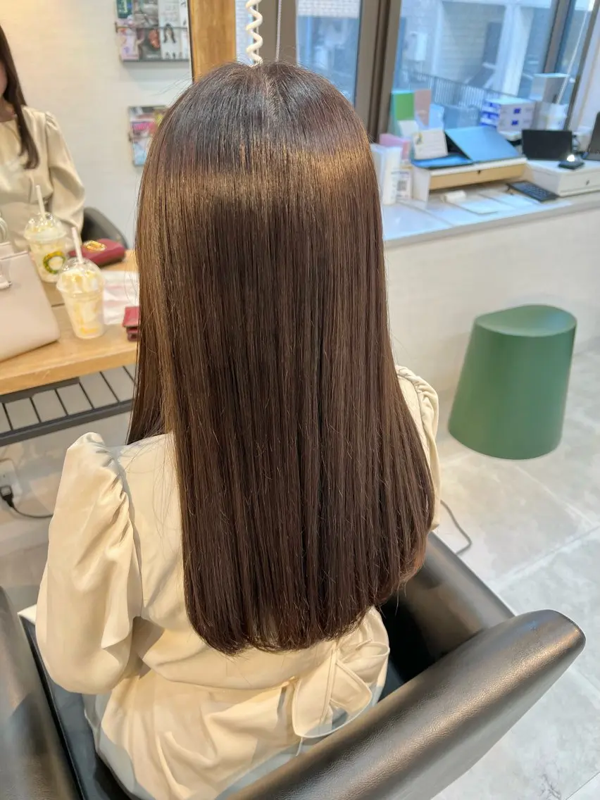 ロング 韓国風ヘア 透明感カラー/艶髪 🌷ちばなお🌷のヘアスタイル