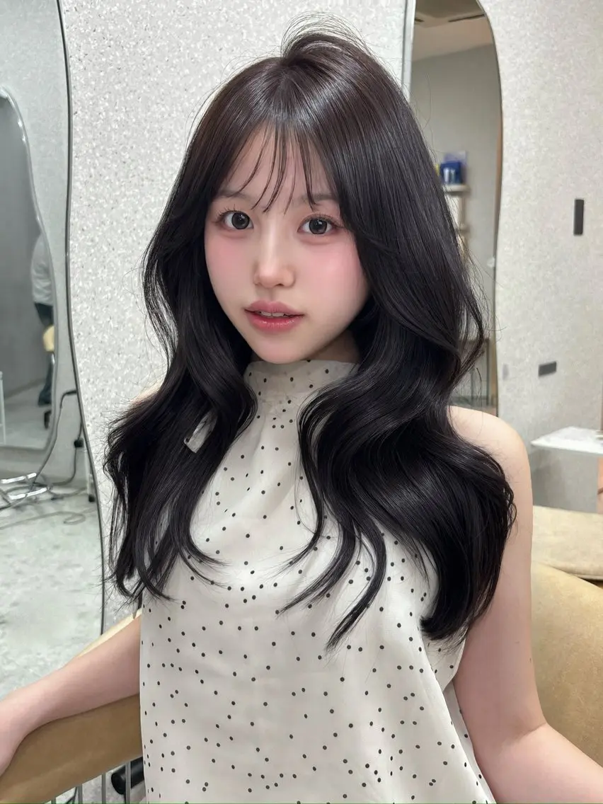 ロング カット ヘアカラー トリートメント 天神美容室 🎀hinaのヘアスタイル
