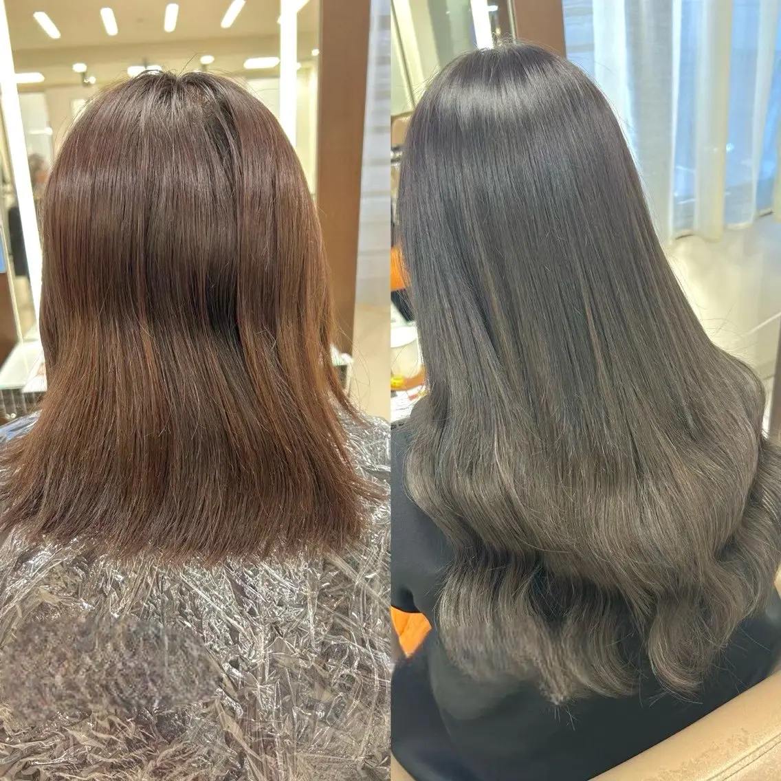 ヘアカラー エクステ ヘアメ🎀ハイトーン 🩵エクステ🪄しほのヘアスタイル