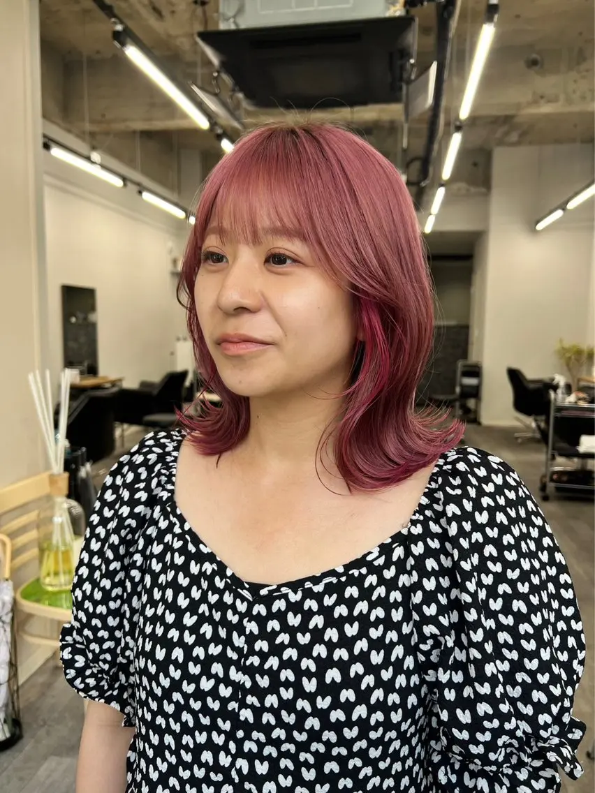 ミディアム くびれヘア トリートメント けいと髪質改善 全年齢リピート多数のヘアスタイル