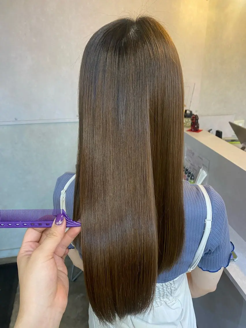 ロング トリートメント 💜髪質改善/ 艶カラー/ミナ🩷のヘアスタイル
