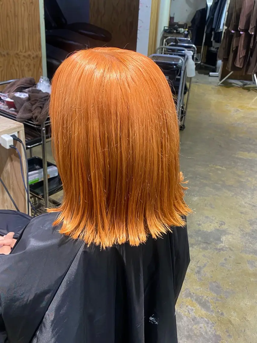 ミディアム カラー ブリーチカラーと、髪 質改善。HARUKAのヘアスタイル