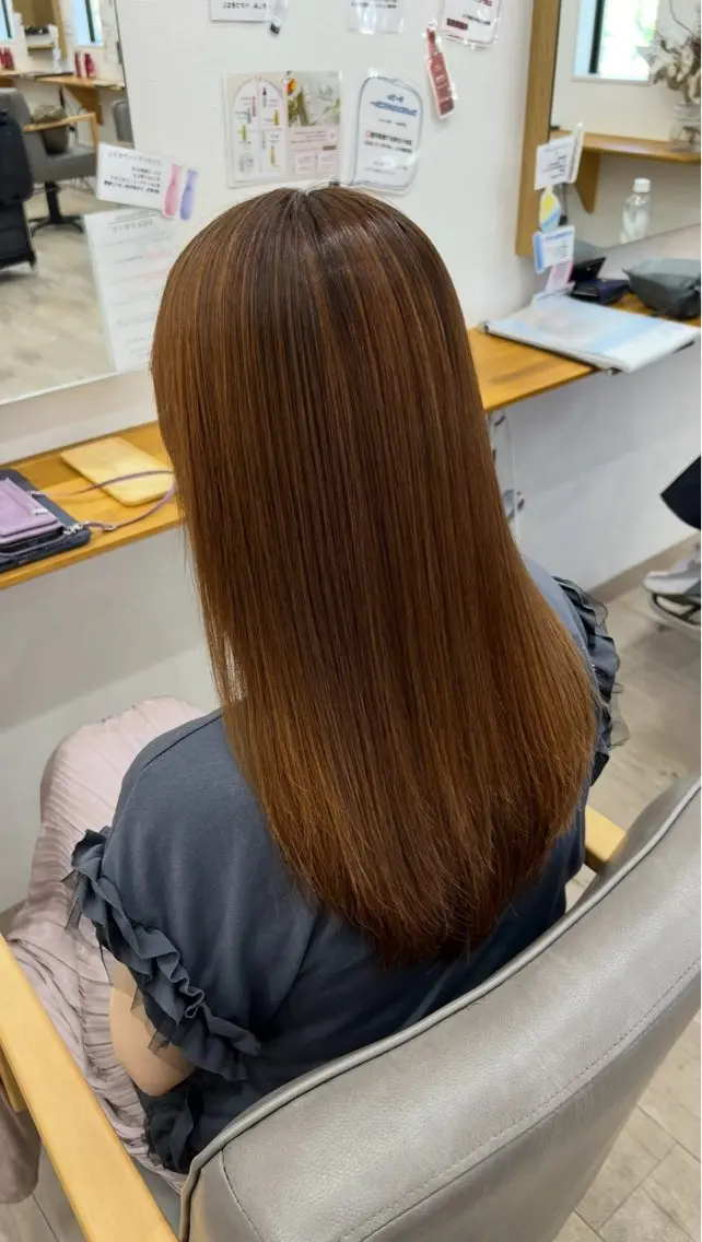 縮毛矯正の写真