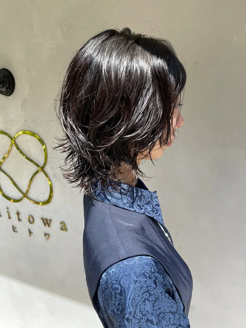 ミディアム カット 畠山 渚のヘアスタイル