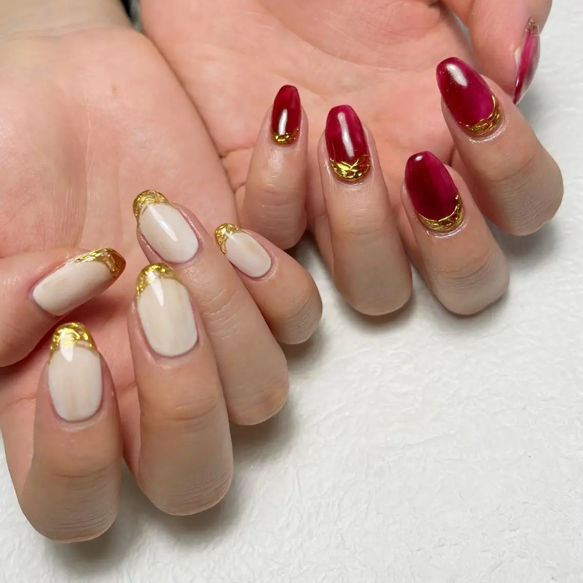 ネイル アートネイル フットネイル ジェルネイル キラキラネイル 韓国ネイル Y nail なんば堀江店のネイルデザイン