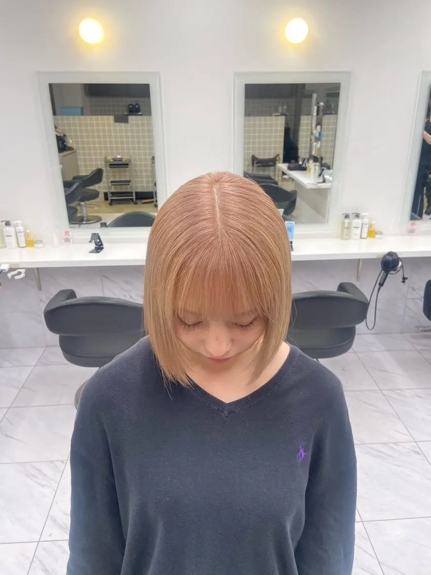 ショート カラー ヘアアレンジ Over hair_ misakiのヘアスタイル