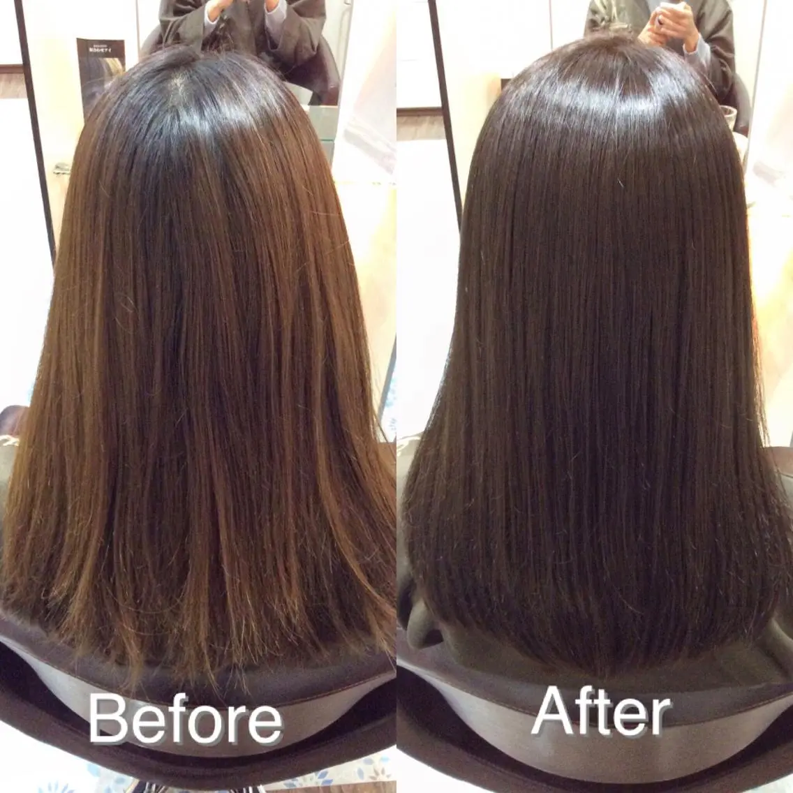セミロング カラー アッシュ ブルーカラー ブルージュ CALON銀座　松田 力丸のヘアスタイル