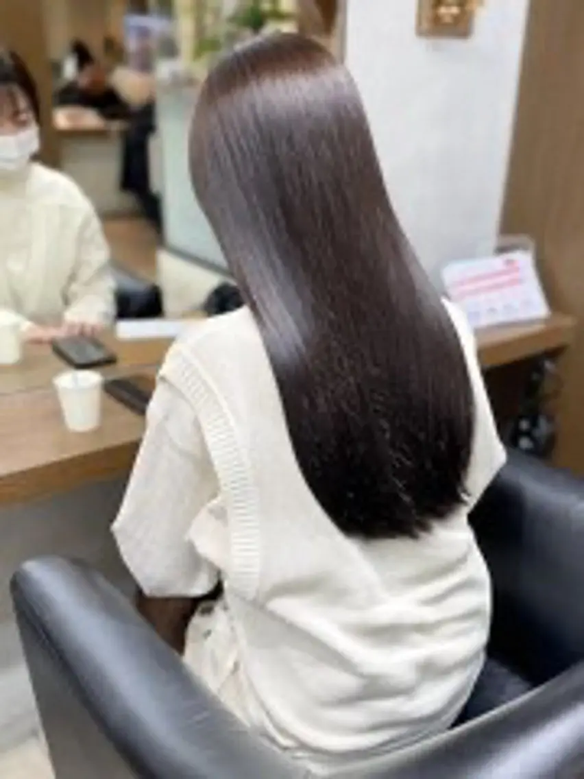 ロング ヘアカラー ｳｲｷ|羽エクステ |シールエクステのヘアスタイル