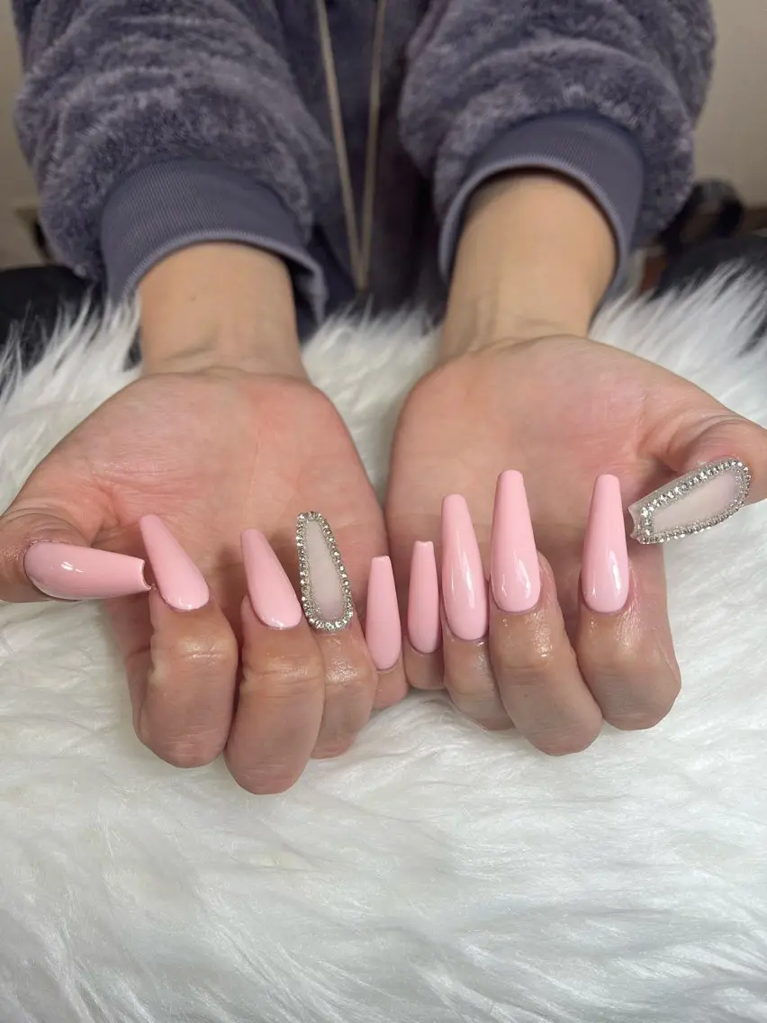 ネイル チークネイル 桜ネイル 長さ出し フットネイル ジェルネイル ハンドネイル Maika's nailのネイルデザイン