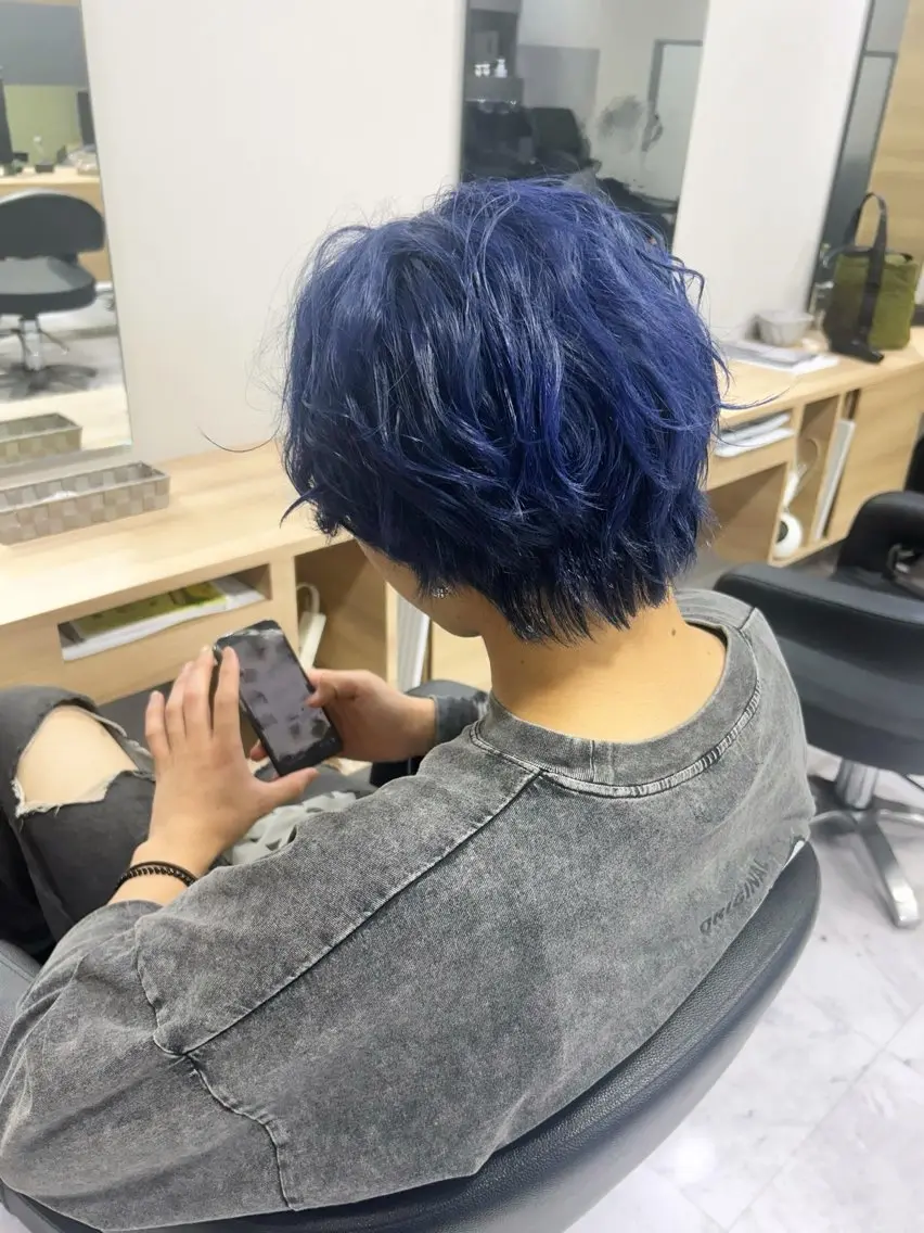 ショート カラー カット ヘアカラー トリートメント RIKAブリーチ/ ショート/大宮のヘアスタイル