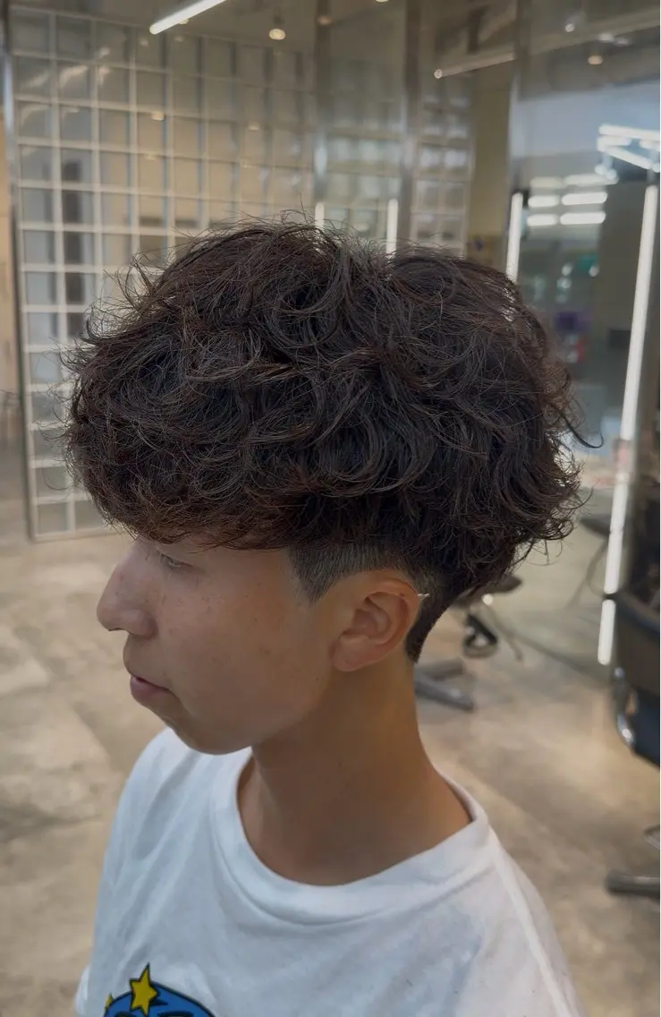 パーマ メンズ パーマ 杉野 ひなたのヘアスタイル