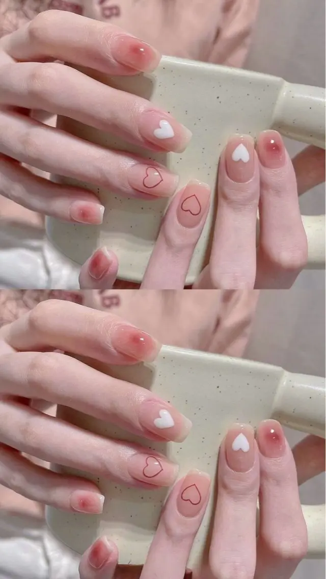 ネイル 長さ出し フレンチネイル グラデーション 卒業式 マグネットネイル MIHANA NAILのネイルデザイン