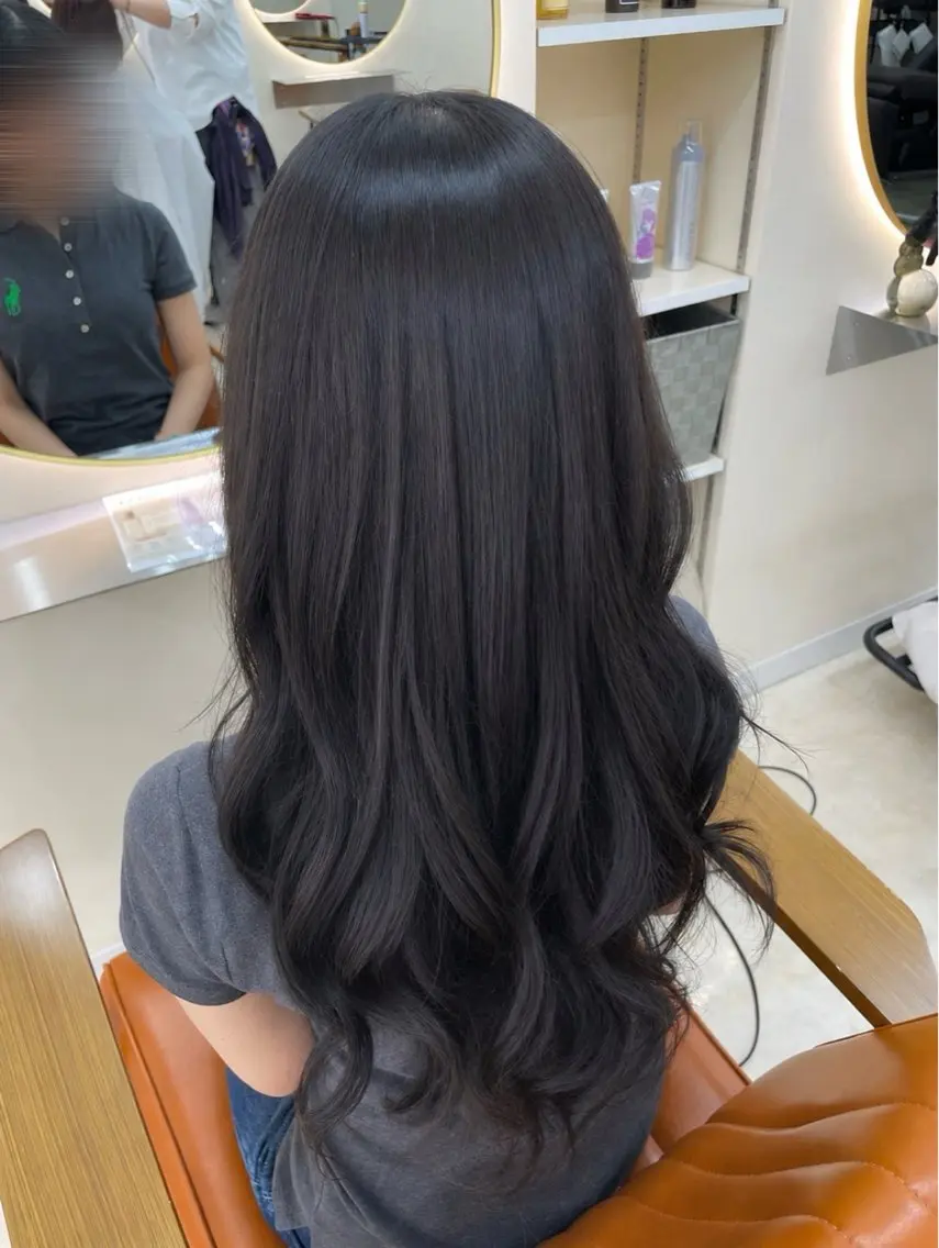 ロング カラー ヘアカラー 齋藤 ゆず🐹🤎のヘアスタイル