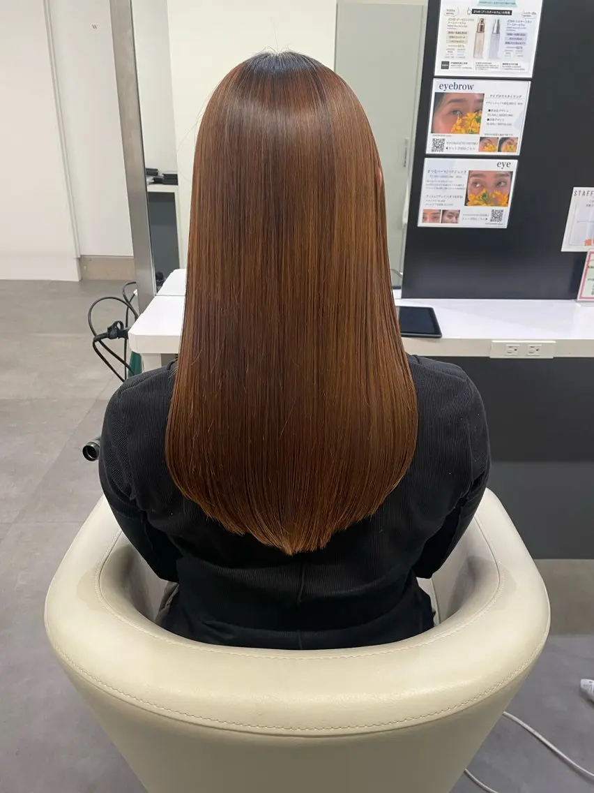 パーマ 髪質改善 ストレートパーマ カラーモデル募集/ 森本明花のヘアスタイル