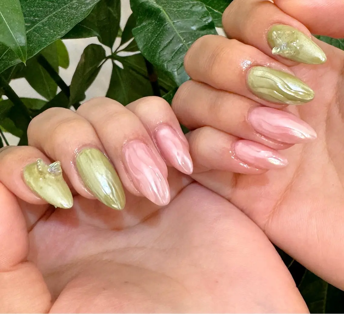 ネイル メンズネイル ミラーネイル ニュアンスネイル ワンカラーネイル ハンドネイル MIMnail メンズネイリストのネイルデザイン