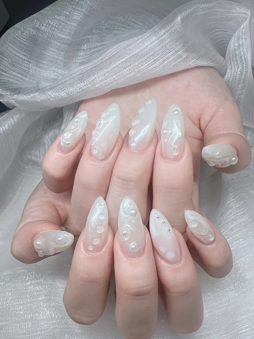 ネイル ハンドネイル Lee Nails チップ長さだし専門店のネイルデザイン