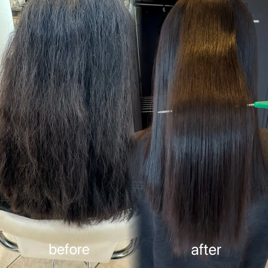 ロング うる艶&縮毛矯正 ⟡.·小林理菜⟡.·のヘアスタイル