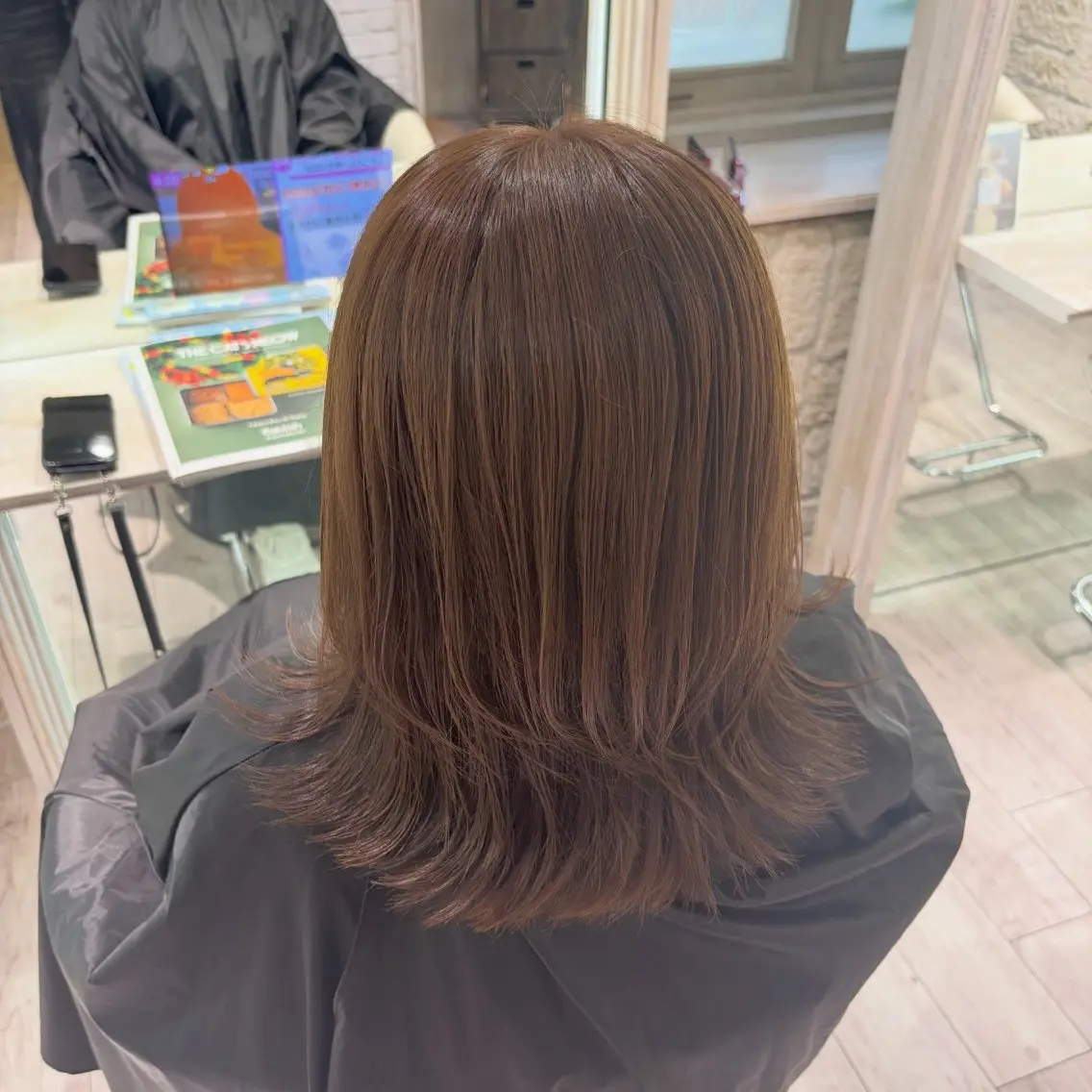 ミディアム カラー キグレマユ 🦋.モデル募集中のヘアスタイル
