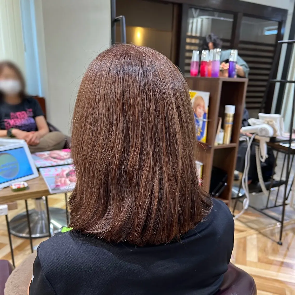 ミディアム カラー ヘアカラー トリートメント 🌞レイヤー×カラー 前川那津美🌞のヘアスタイル