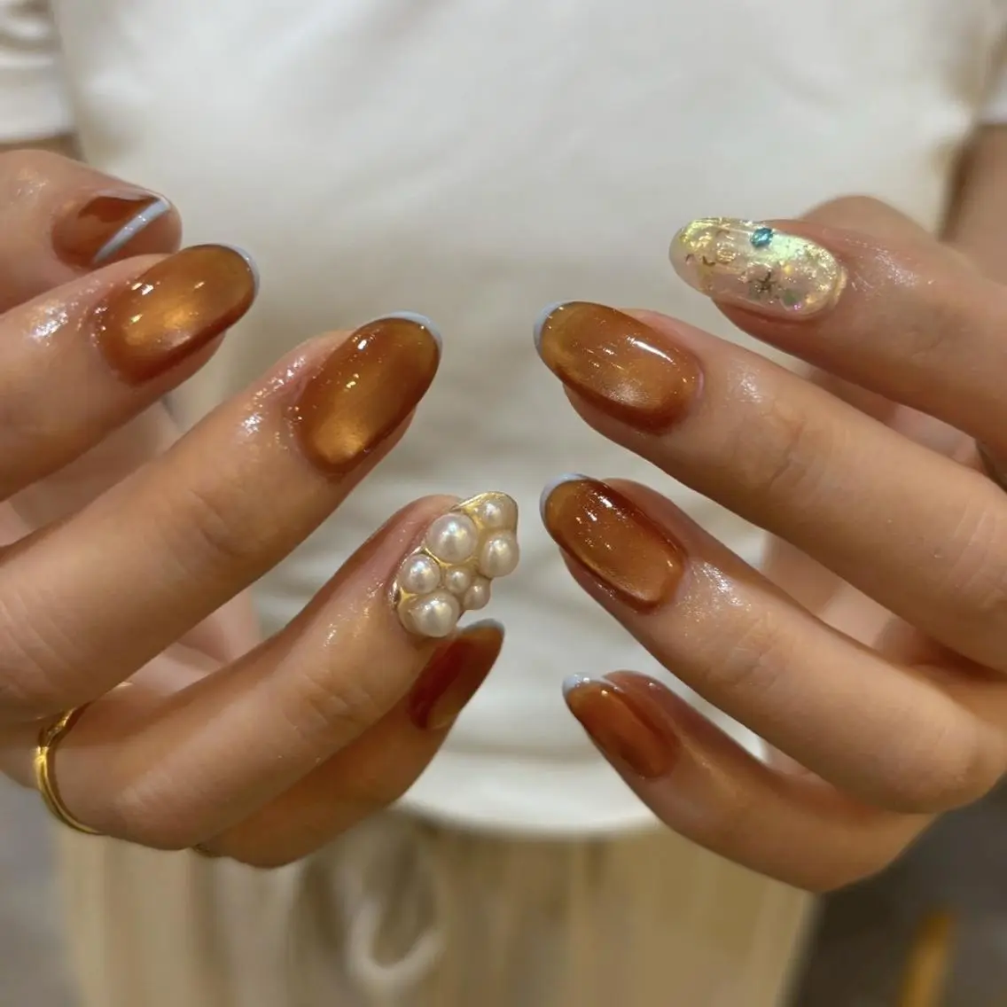 ハンド｜ニュアンスアートやり放題（オフなし）🫧予約後すぐにやりたいデザインお送りください💅の写真