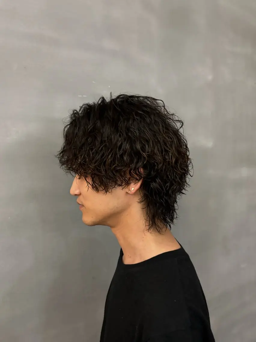 メンズ パーマ 水野 杏香のヘアスタイル