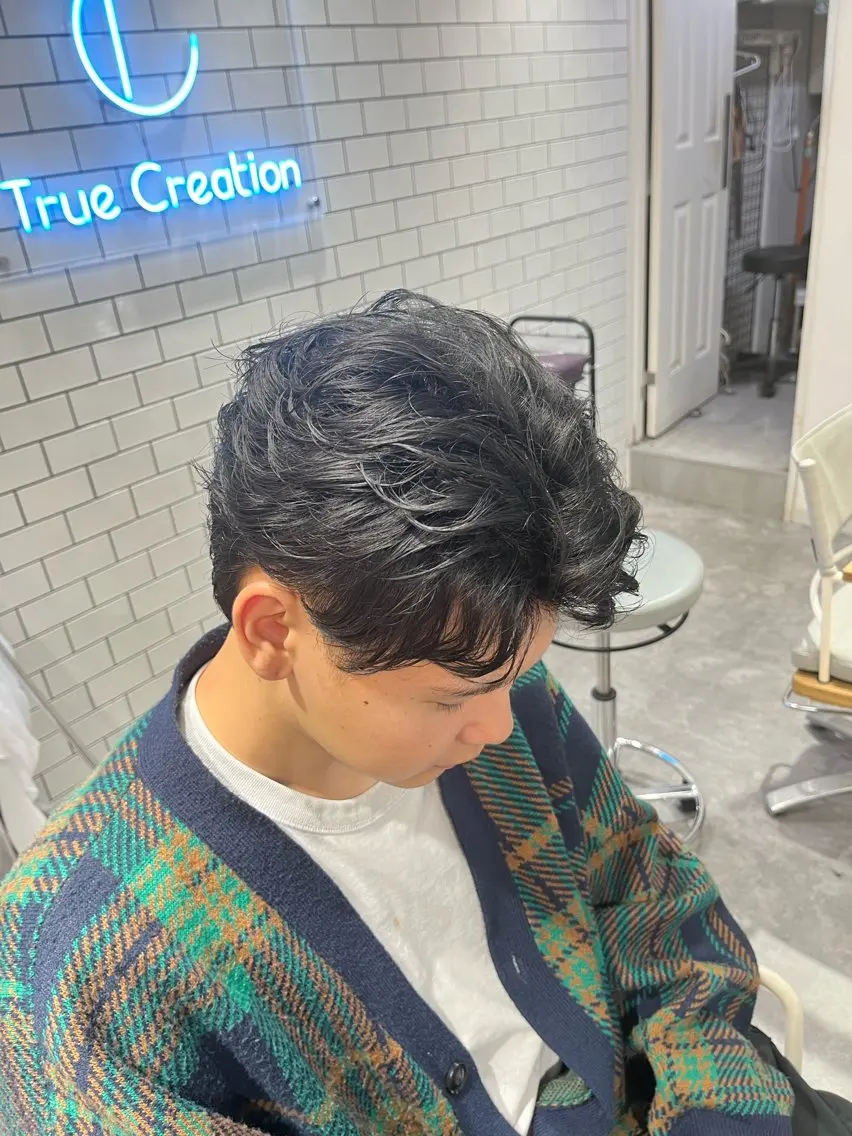 パーマ メンズ フェザーパーマ メンズパーマ カット パーマ ヘアセット 🔥メンズ特化美容師 /泉壱恵🔥のヘアスタイル
