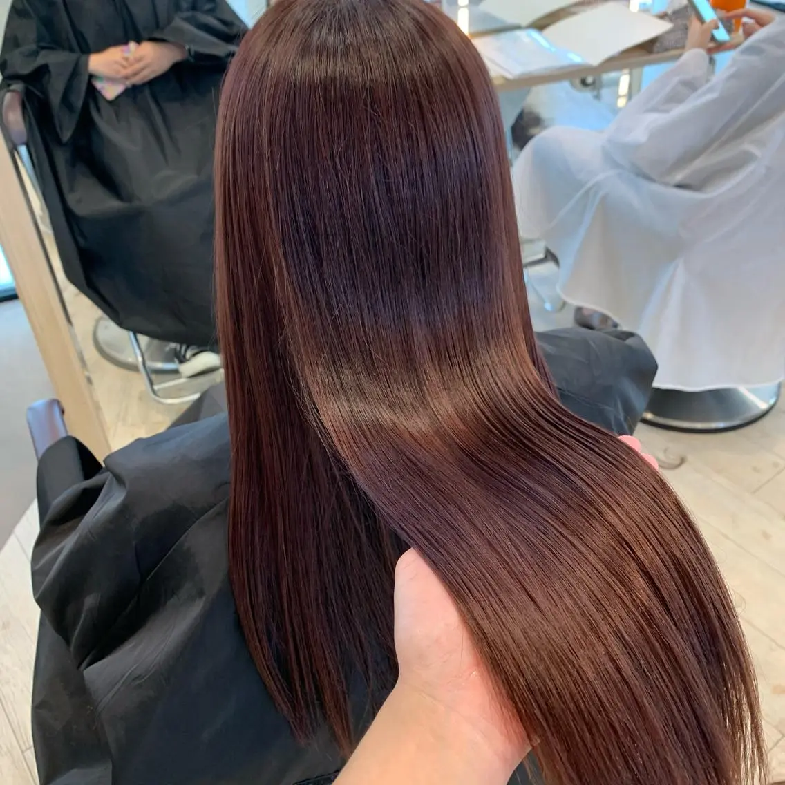 ロング ヘアカラー トリートメント サソウ ユリエ🥥のヘアスタイル