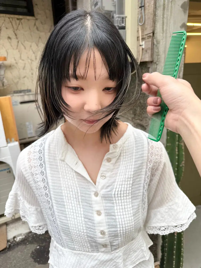 ショート カラー スダユーヤ 💫推しカラーウルフのヘアスタイル