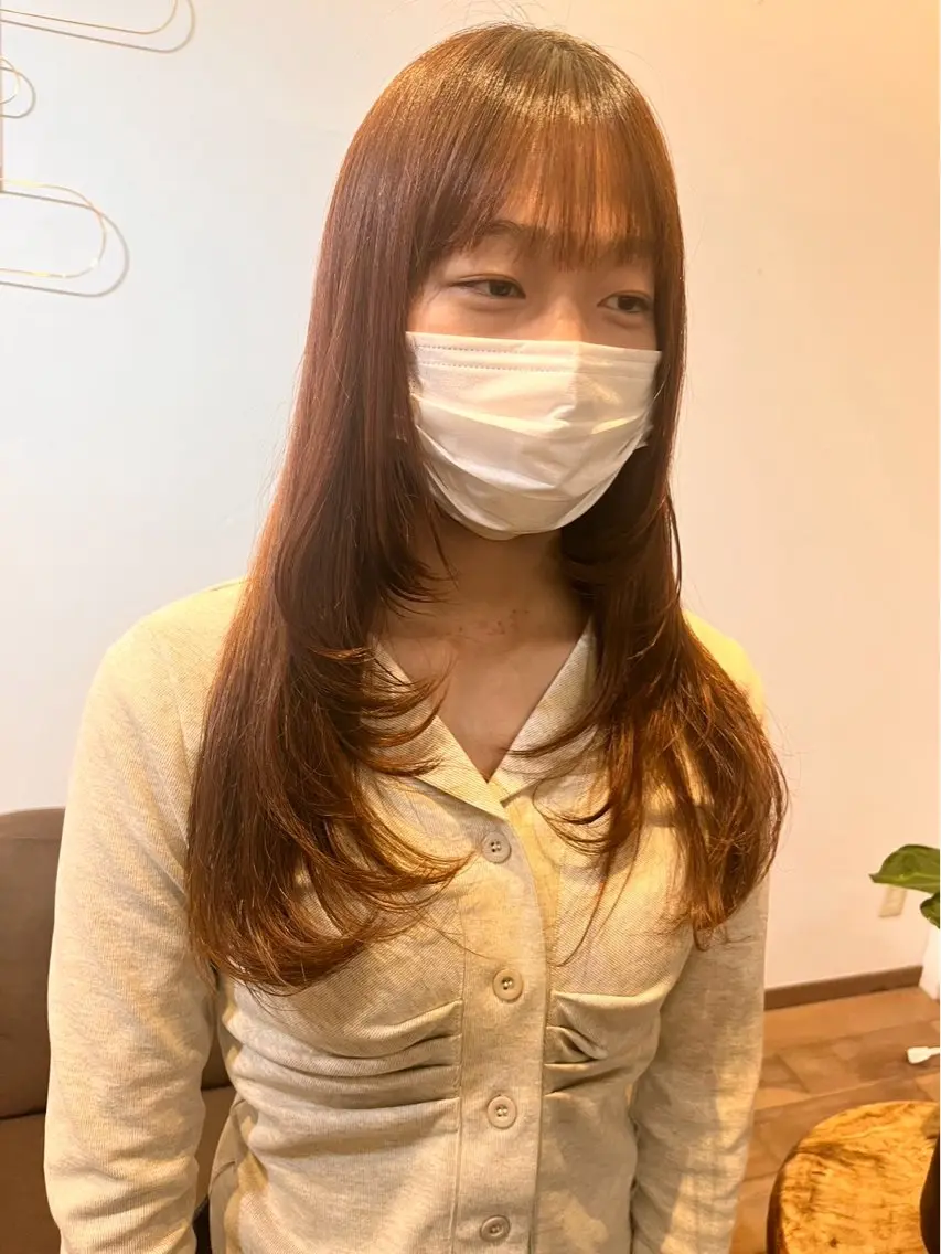 ロング カラー 角田 癒音のヘアスタイル