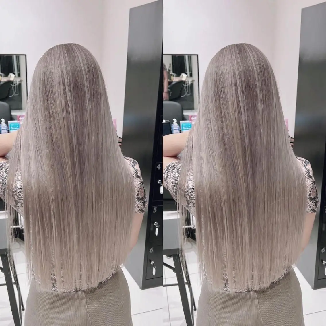 ロング カラー ブリーチ ケアブリーチ ハイライトカラー インナーカラー ハイライト ヘアカラー 福西 洋斗のヘアスタイル
