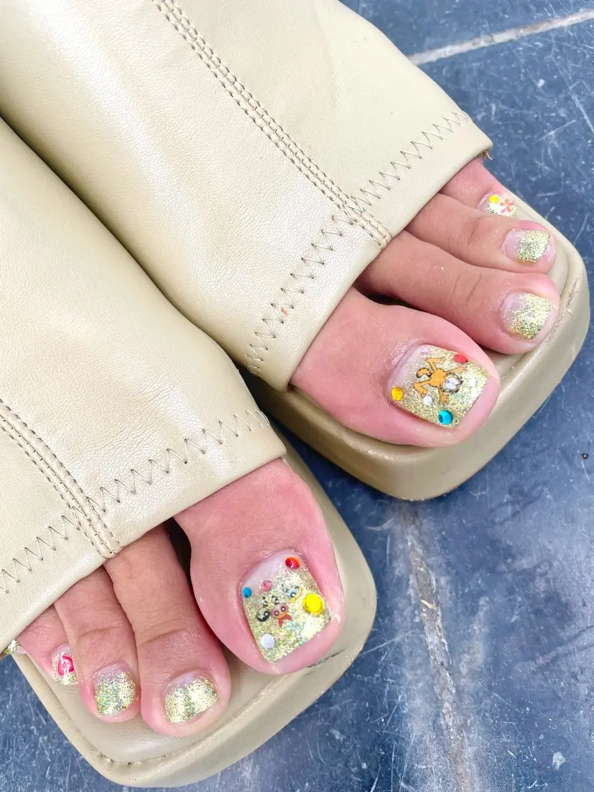 ネイル フットネイル Nail ヌシん家 AKANEのネイルデザイン