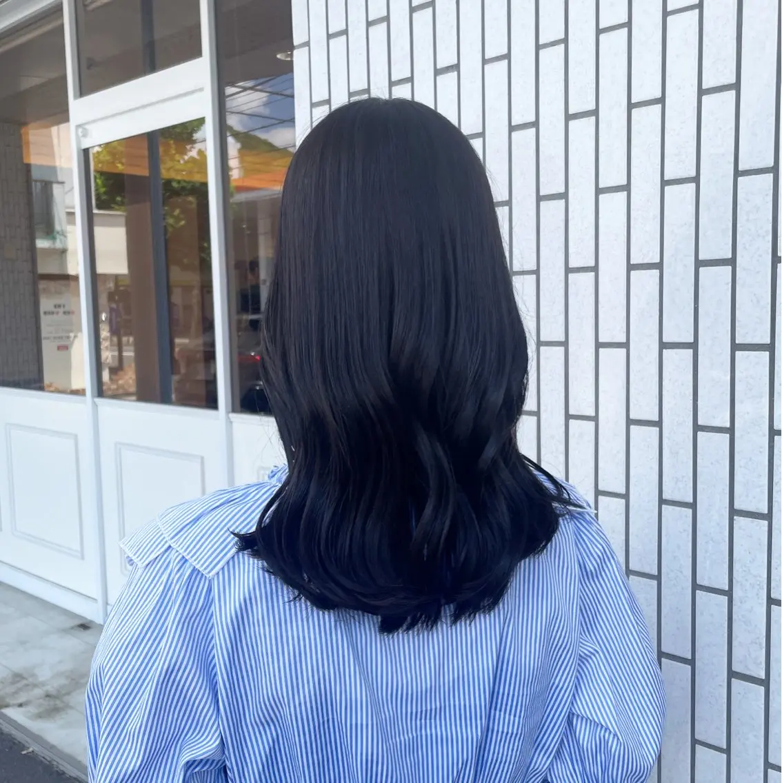 ロング カラー ベージュカラー オリーブベージュ 中村 樹菜のヘアスタイル