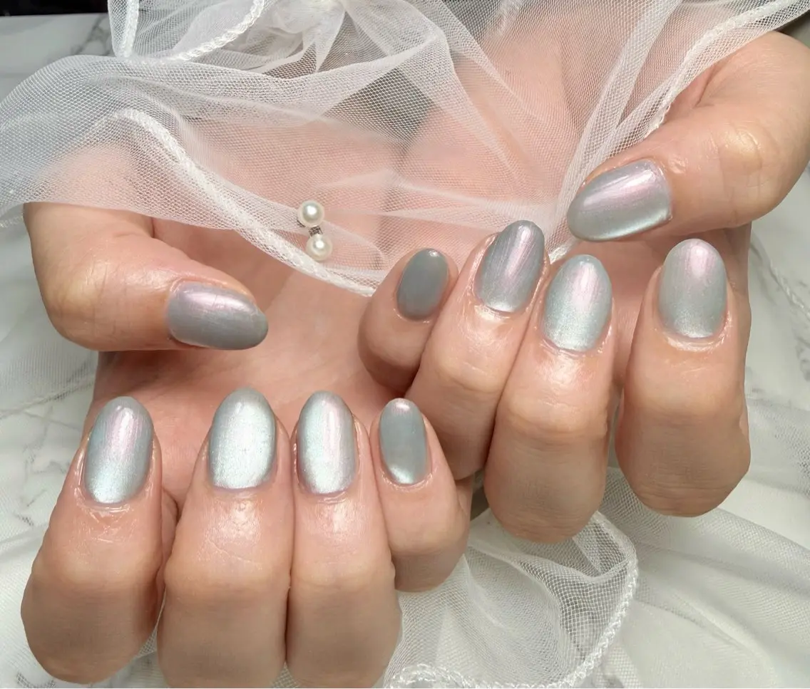 ネイル アニマル柄 アートネイル チークネイル フラッシュネイル フラッシュマグ Mai’s nailのネイルデザイン