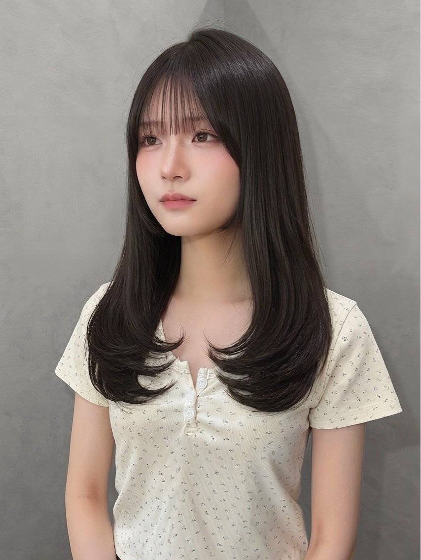 ロング カラー ベージュカラー ブリーチ ブラウンカラー ショコラブラウン ショコラグレージュ 吉田勇人🩶レイヤー •透明感カラー•暗髪のヘアスタイル