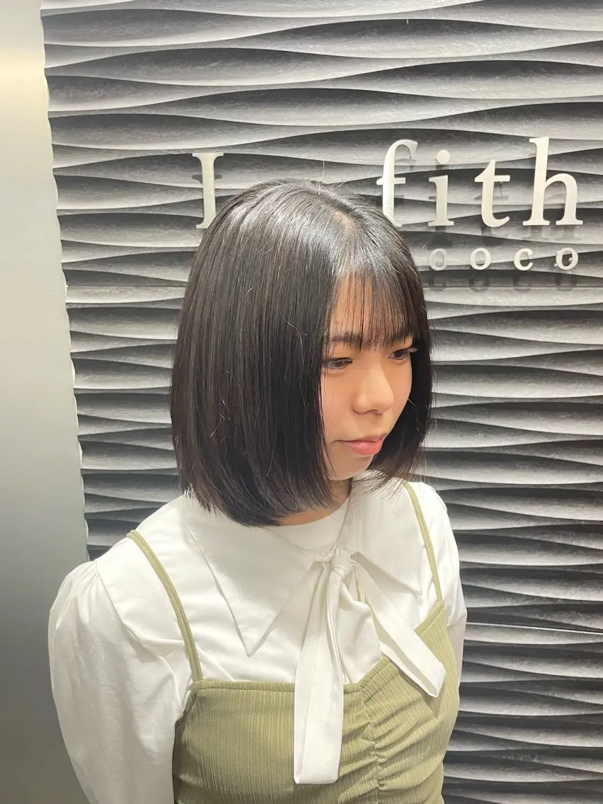 ショート ボブレイヤー ボブ レイヤーカット カット トリートメント カラーブリーチ特化 石原勇希のヘアスタイル