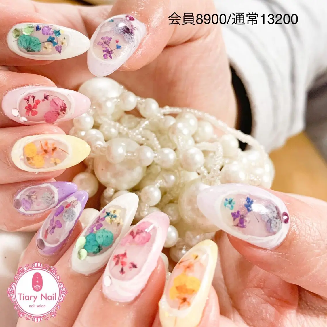 ネイル 桜ネイル 長さ出し オフィスネイル スカルプネイル シンプルネイル 💗🪽Tiary Nail🪽💗のネイルデザイン