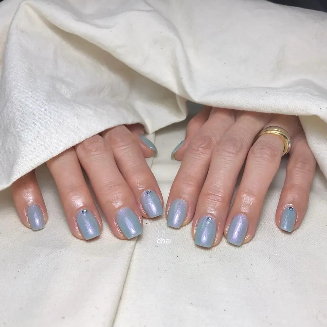 ネイル ストーンネイル ハンドネイル chai nail _ai📍鶴橋/桃谷のネイルデザイン