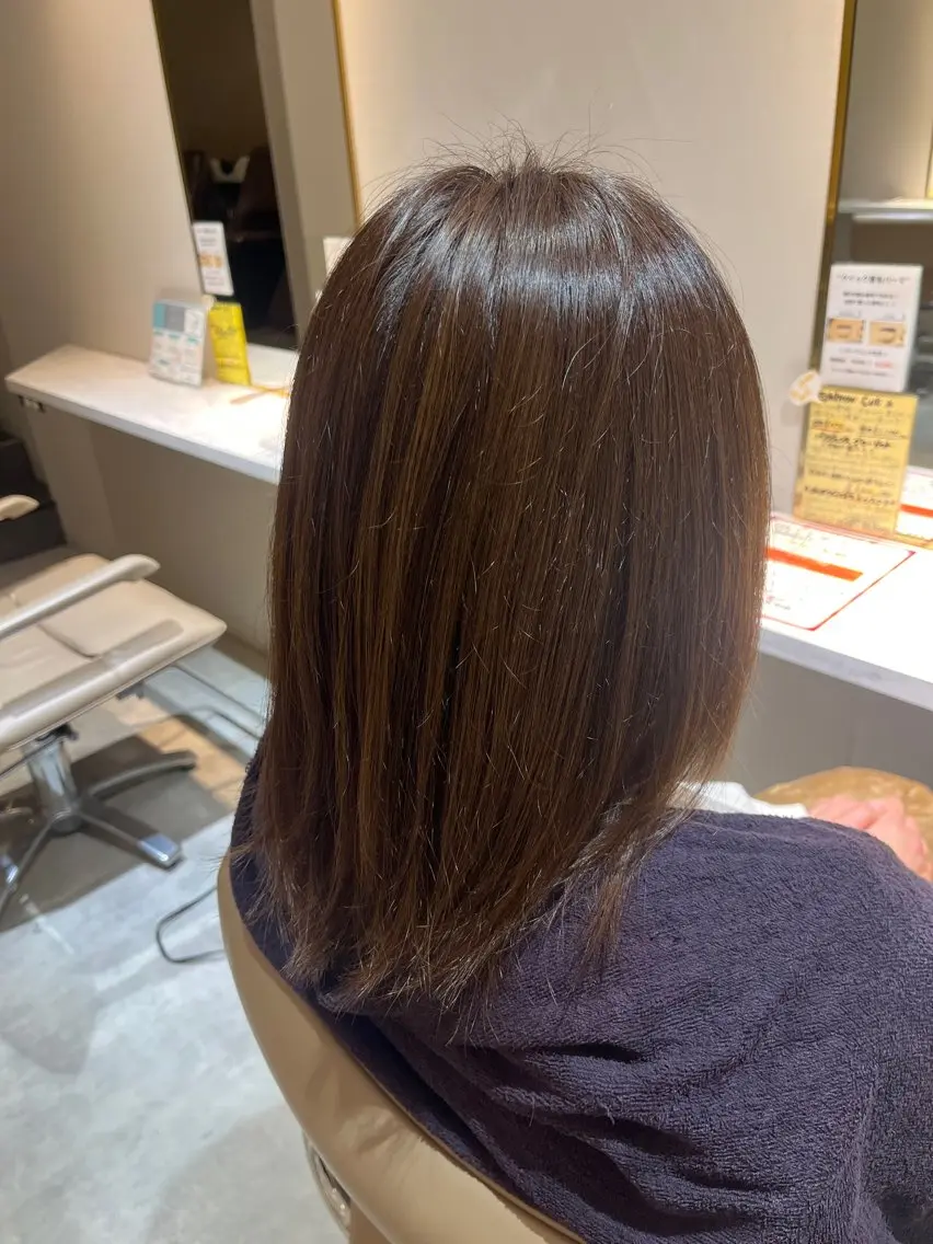 カラー 透明感カラー イルミナカラー レディースカット モデル募集中/田中楓のヘアスタイル