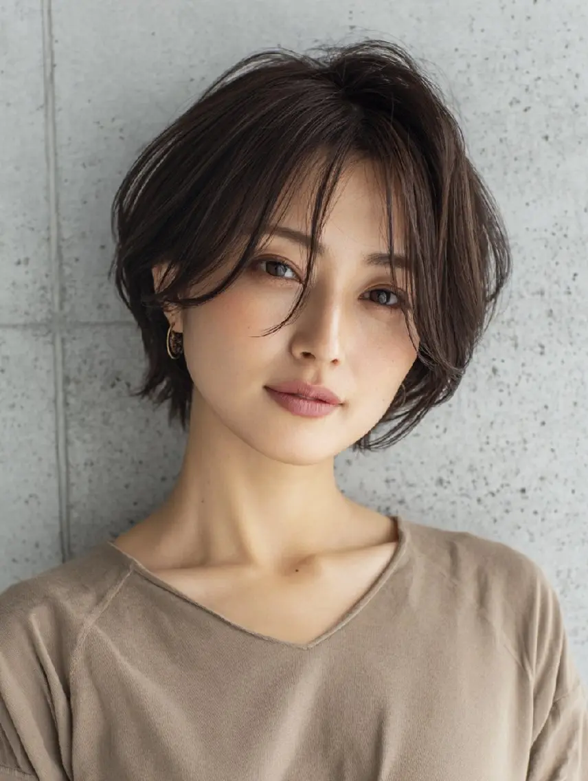 ショート ショートボブ ボブ ショートヘア ヘアーサロン ブランコのヘアスタイル