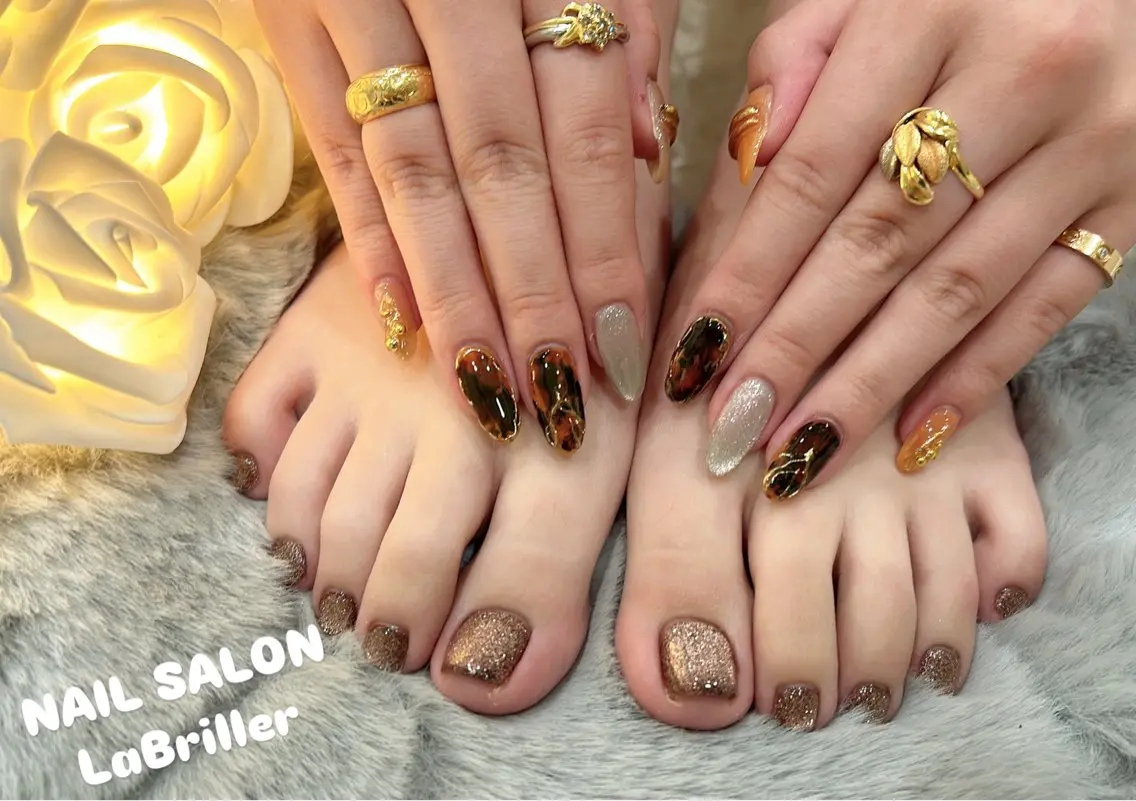 ネイル マグネットネイル フットネイル 《LB》ラブリエ Nail&eyeのマツエク・マツパデザイン