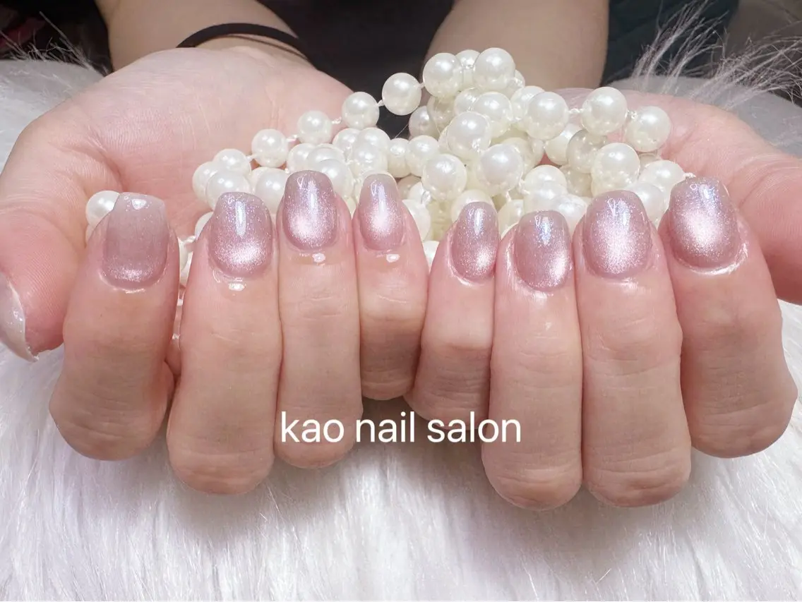 ネイル ハンドネイル kao nail マグネット/長さだしのネイルデザイン