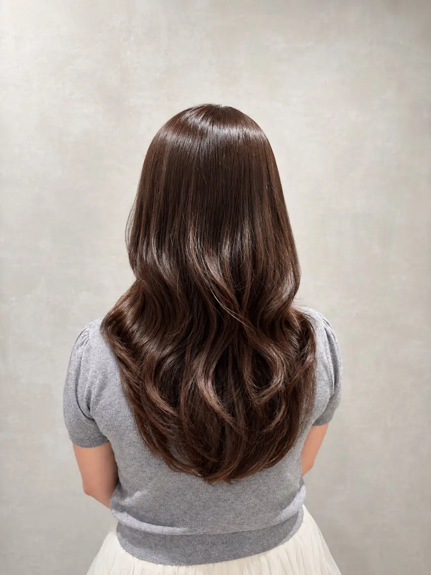 ロング カラー カット ヘアカラー ♡iku♡カラー 髪質改善 アレンジのヘアスタイル
