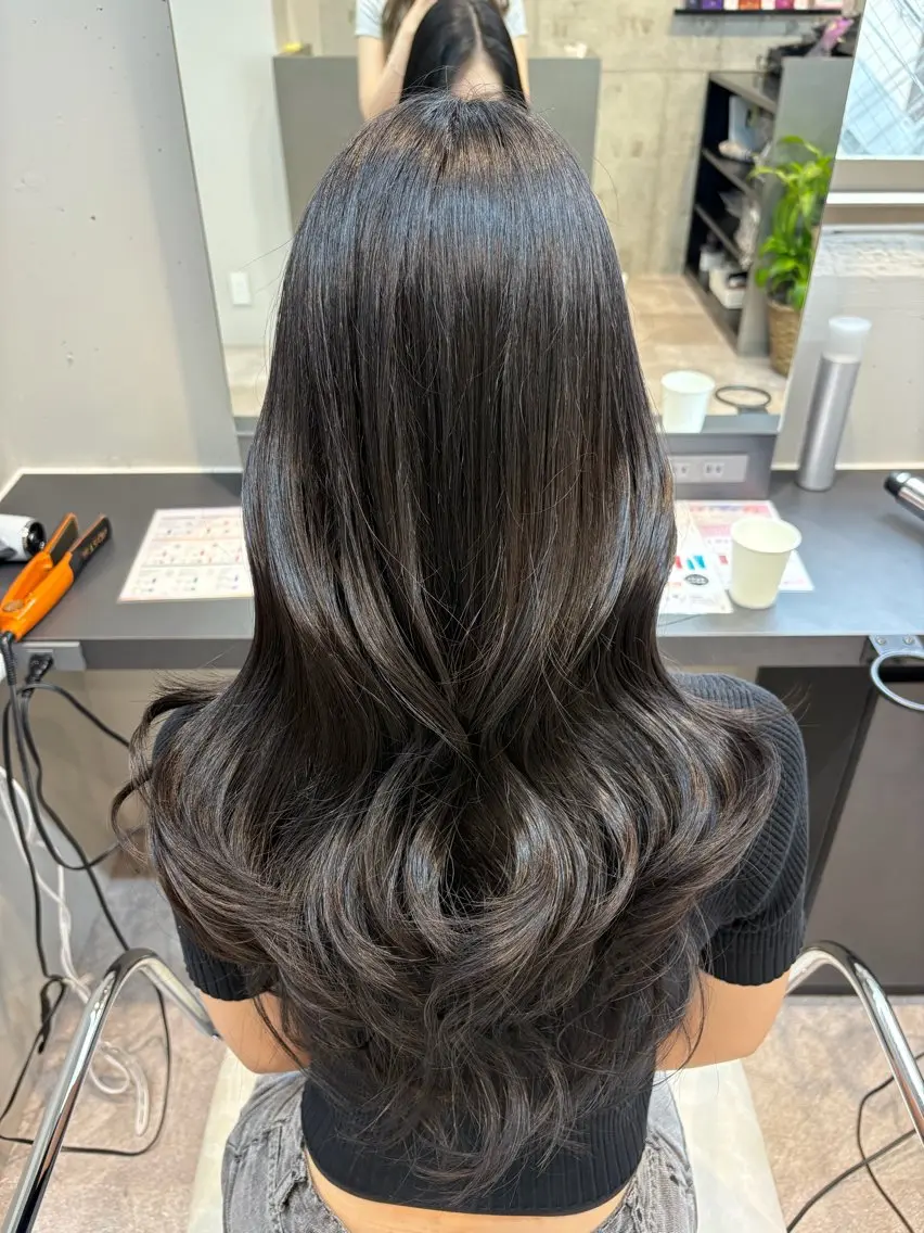 ロング カラー 🍀カラー特化透明 感ベージュ｜けいなのヘアスタイル
