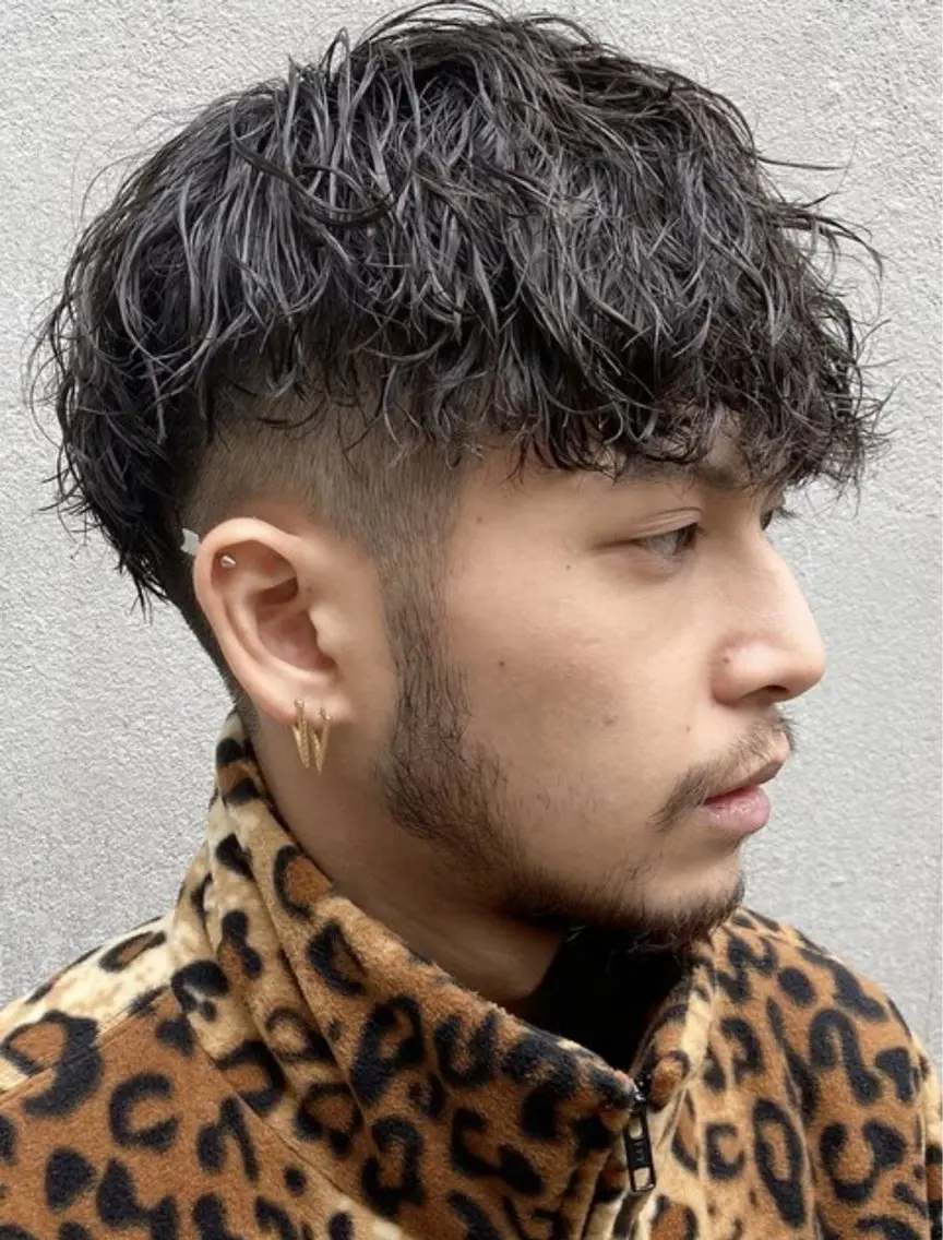 パーマ メンズ パーマ 中谷海里/フェザー パーマ/スパイキーのヘアスタイル