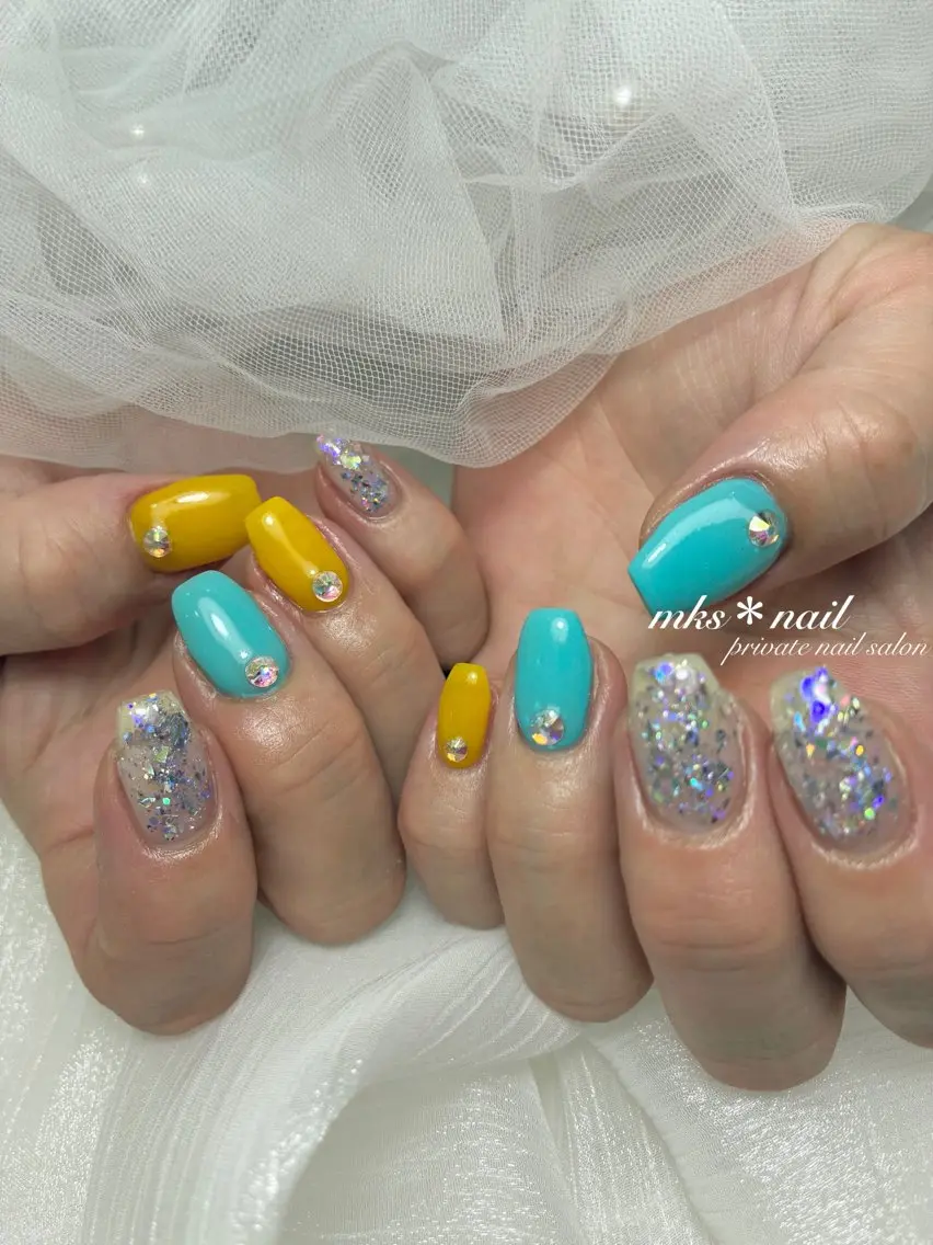 ネイル mks＊nail //  枚方長尾のネイルデザイン