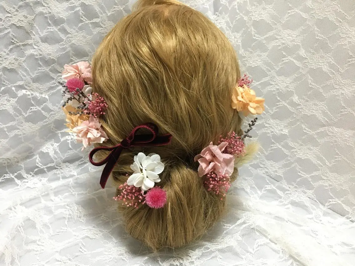 ショート ヘアアレンジ 成人式 結婚式・ブライダル 卒業式のヘアスタイル 髪飾り ヘアアンドメイクムタ 新居のヘアスタイル