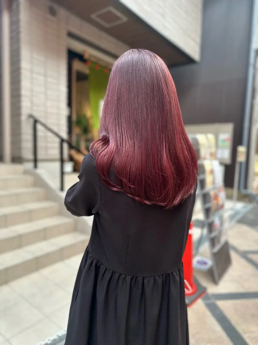 ロング カラー RI HOのヘアスタイル
