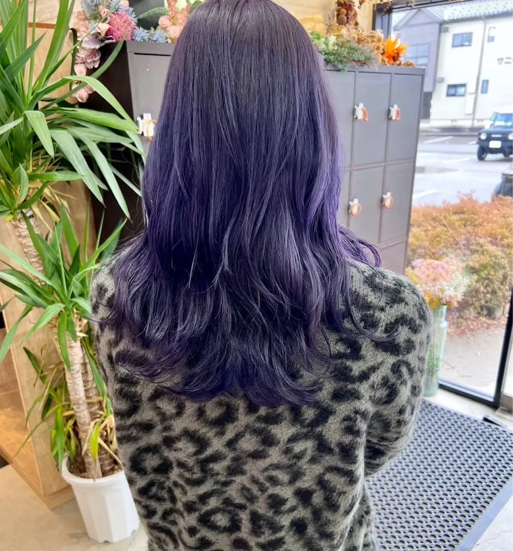 ロング カラー カット ヘアカラー トリートメント 池本 勇大のヘアスタイル