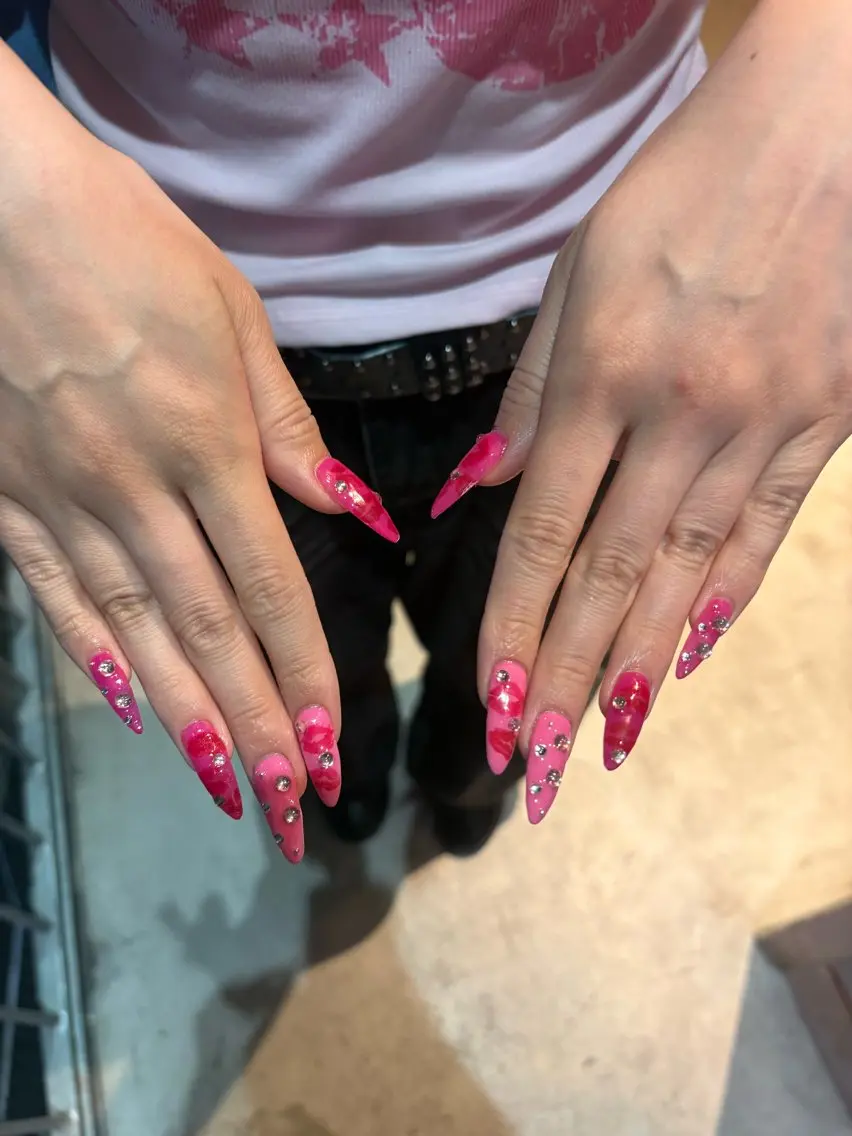 ネイル ピンク 💞WOLTOKYO 池袋💞Emiriのネイルデザイン