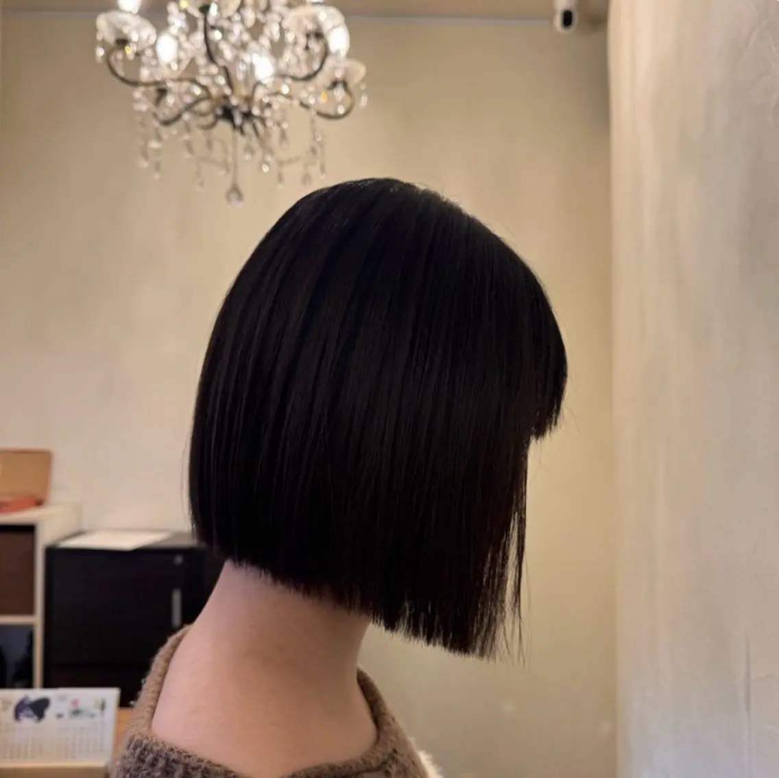 ミディアム ボブ カット 縮毛矯正 トリートメント 髪質改善パーマ 曳舟FUKUDAのヘアスタイル